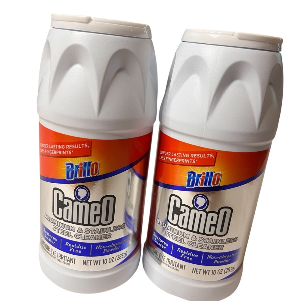 2 Brillo Cameo 10 Oz. Aluminum & Stainless Steel Cleaner 31210 New